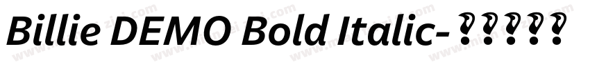 Billie DEMO Bold Italic字体转换
